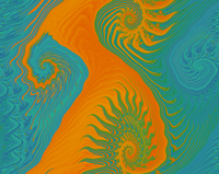 a wave distortion iteration  pattern